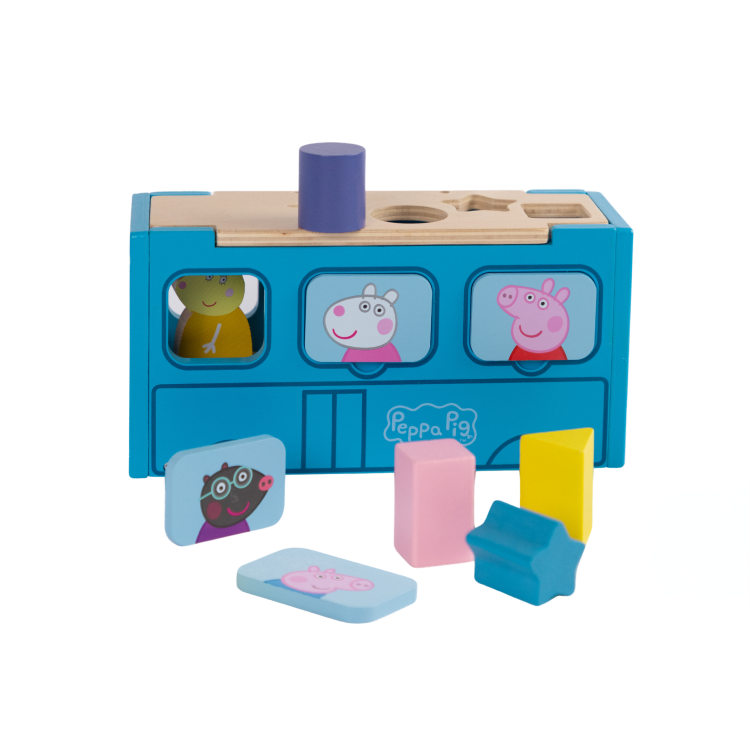 Peppa Pig Houten Speelgoedbus